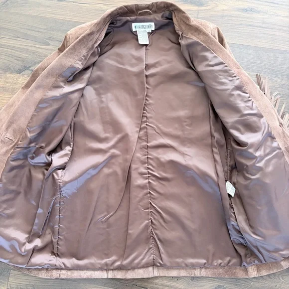 Vintage TOGETHER! Brown Suede Fringe Coat - Picture 10 of 10